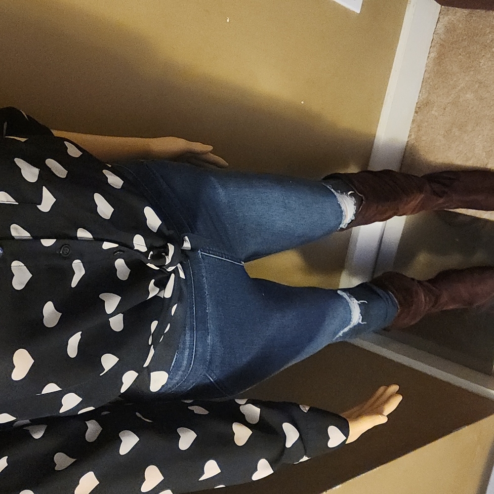 Brown boots, size 6, knee high, slouchy, flats - Picture 4 of 5